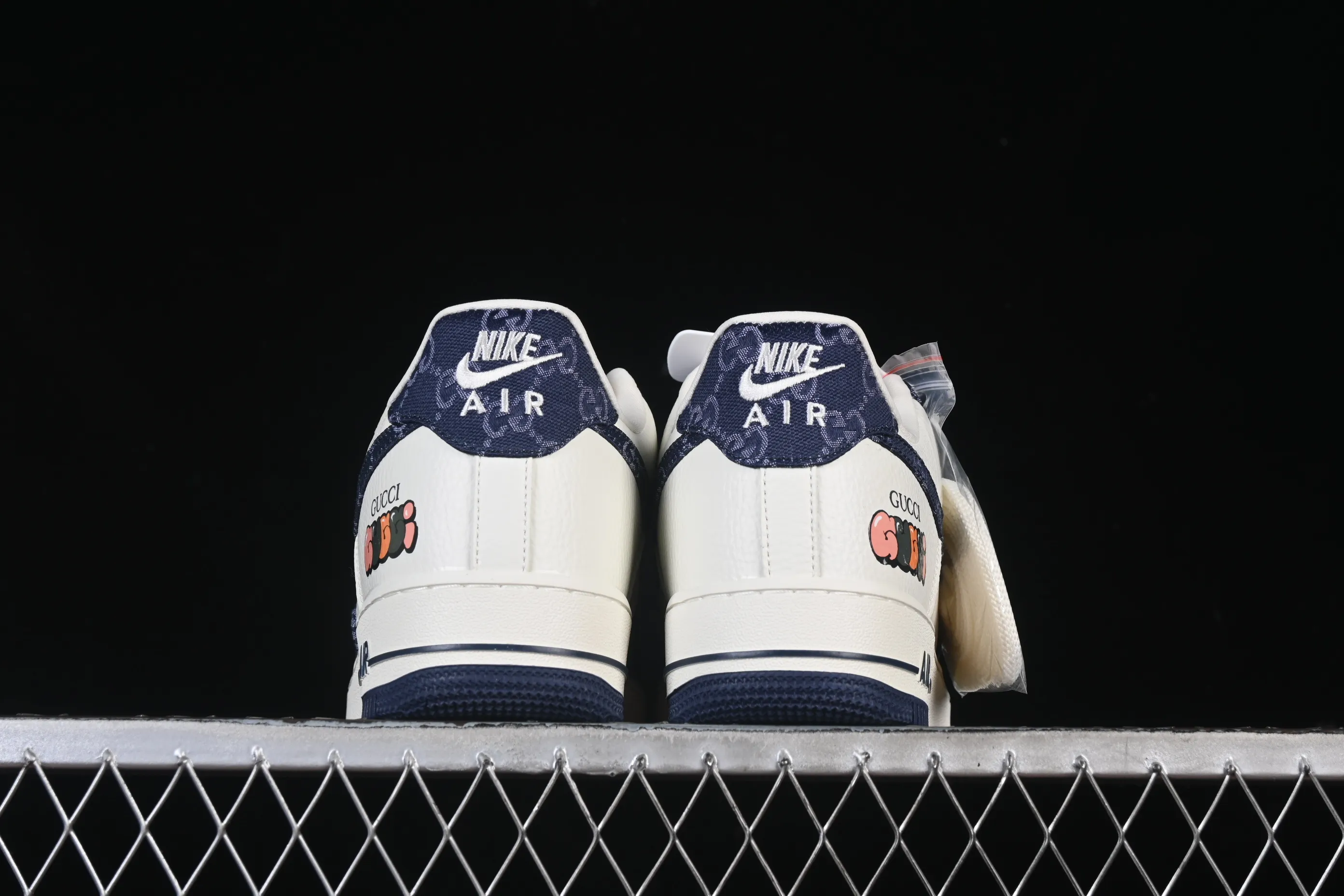 All categories Nk Air Force 1 Air Force series Nk Air Force 1 Low Air Force low-top Nike Air Force 1'07 Low Gucci joint navy blue denim Air Force 1 low-top casual sneakers SC0601-569